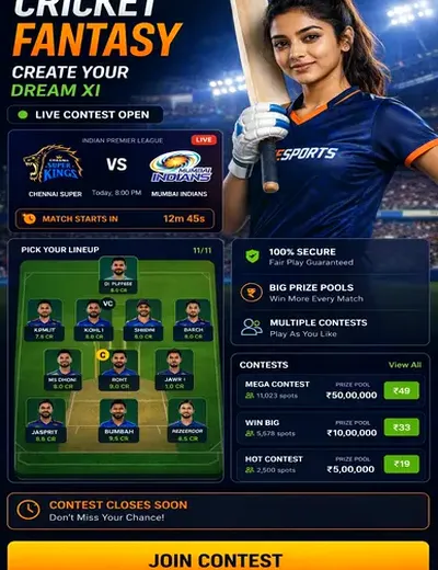 Dear (dear lottery result) fantasy cricket & matchday visual 3